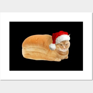 Christmas Cat Loaf Posters and Art